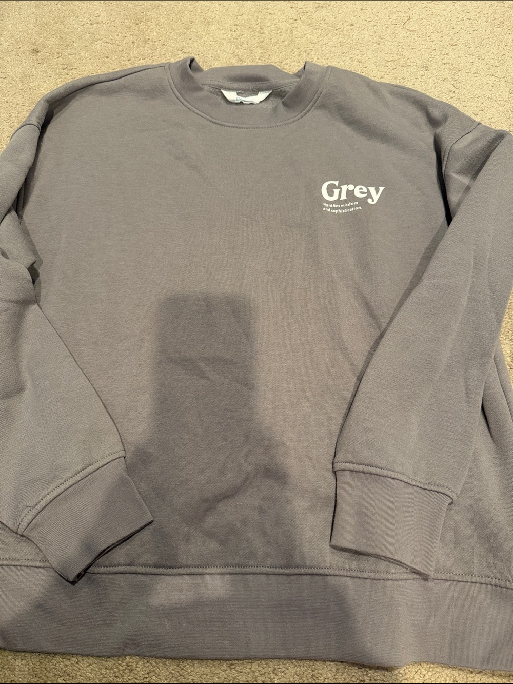 Primark cares Grey Logo Crewneck Sweatshirt sz medium